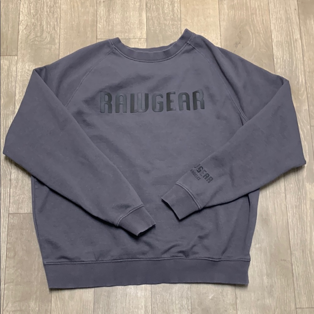 Mens RawGear‎ Crewneck Athletic Cotton Blend Pullover Sweatshirt